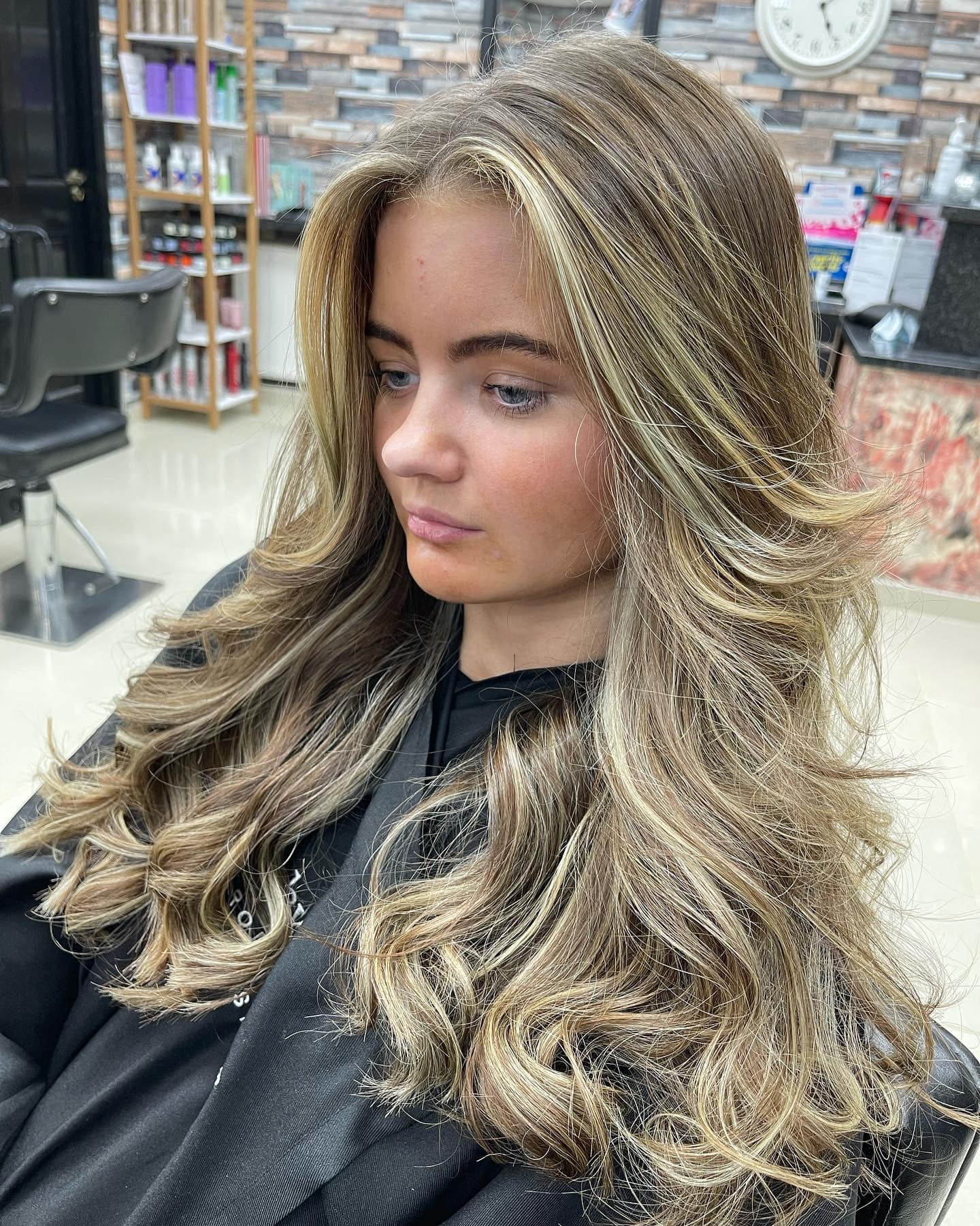 young girl with nice hairstyle